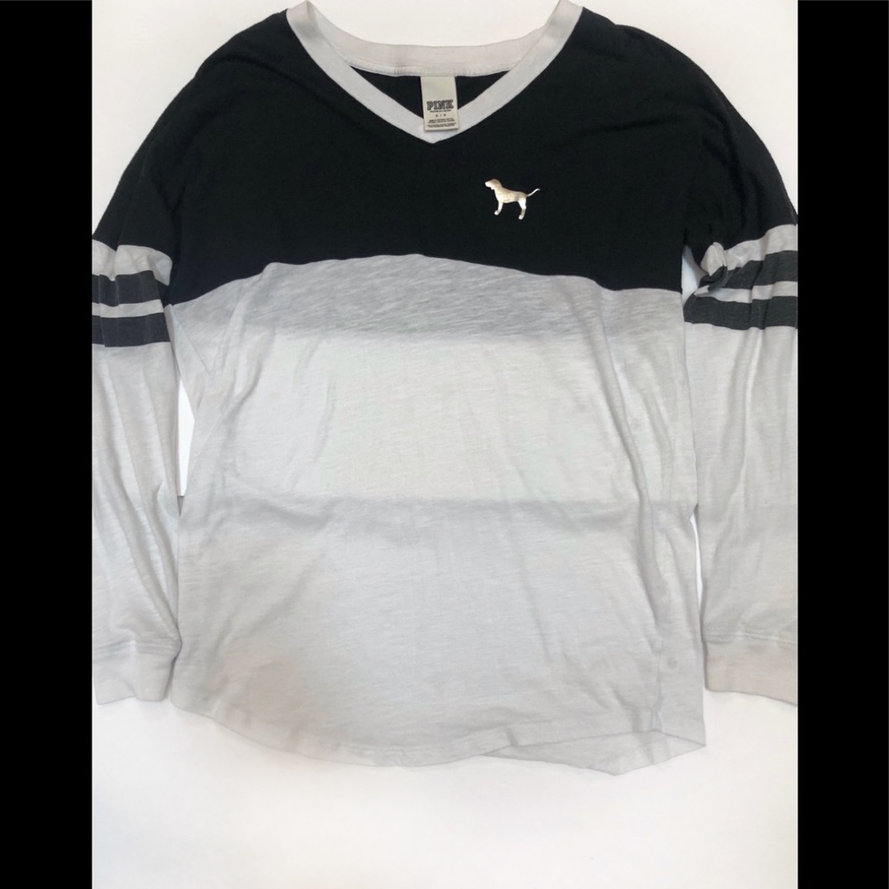 Victoria Secret Pink V neck long sleeve shirt